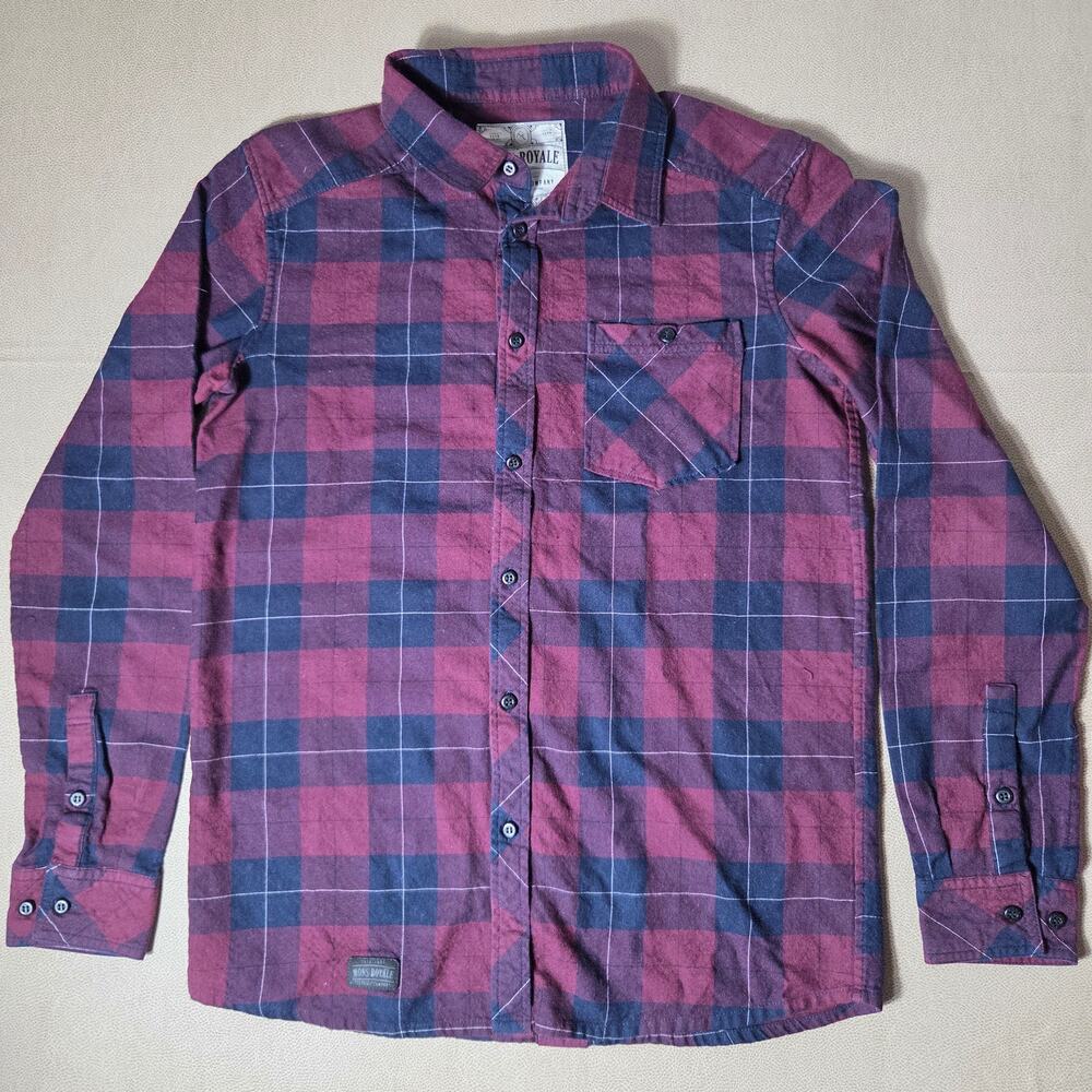 Mons Royale Jackson Merino Wool Blend Plaid Flannel Shirt - Women's Medium